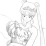 Sailor Moon and Chibi-Usa