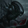 Alien: covenant fan art - 'RUN'