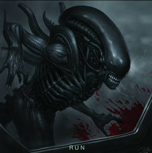 Alien: covenant fan art - 'RUN'