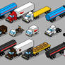 Pixel Art Trucks