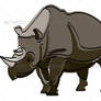 Endangered Black Rhino