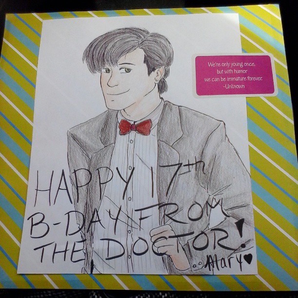 Doctor Who birthday card