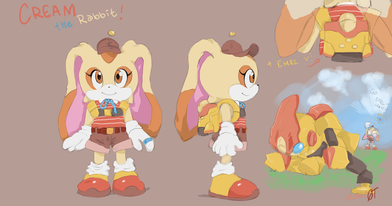 Cream The Rabbit Thinking Cream the Rabbit concept by YinofYan on DeviantArt