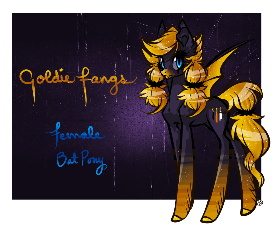 Goldie Fangs~ Halloween Pony Auction CLOSED