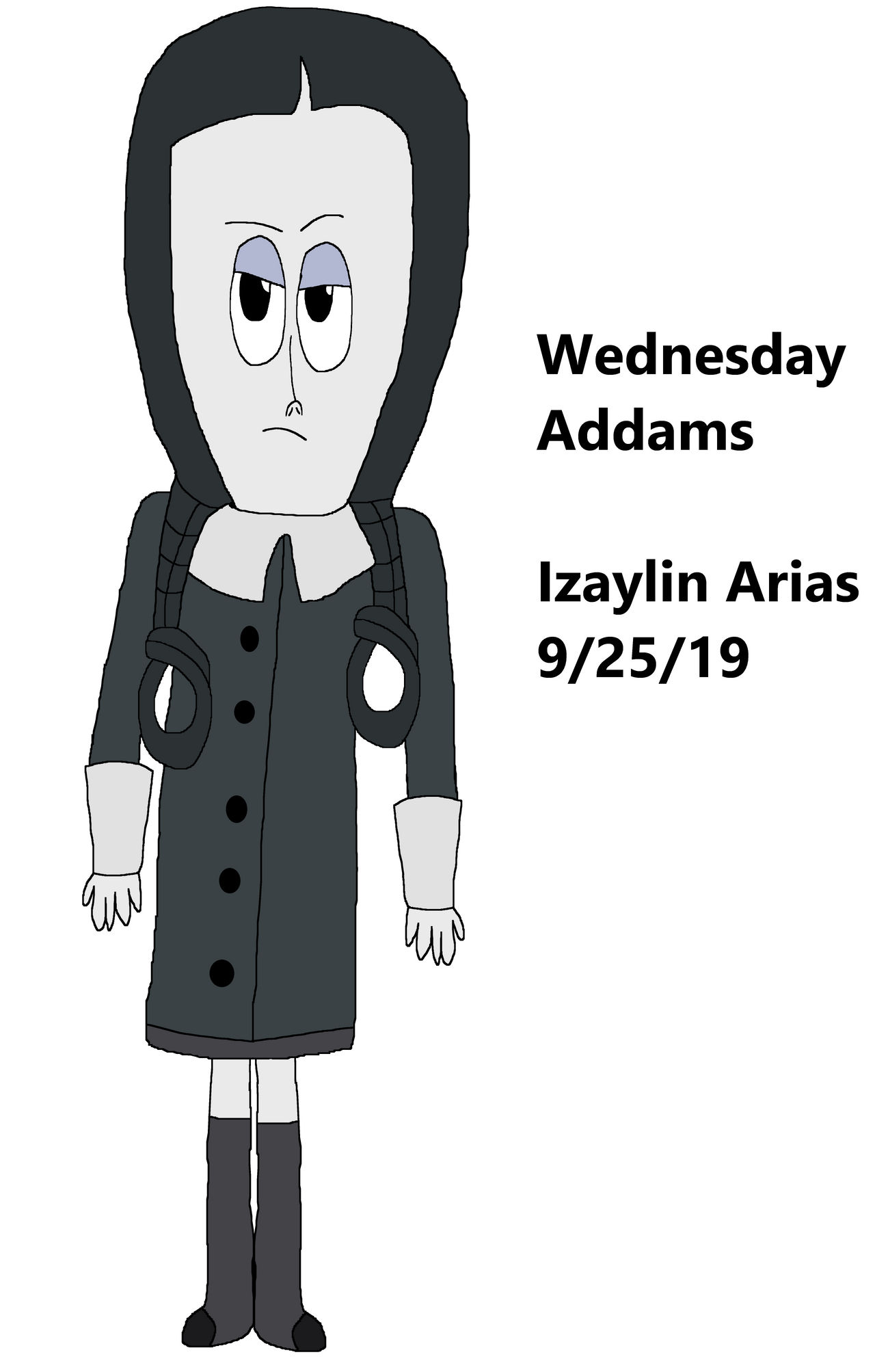 The Addams Family 2019 - Wednesday Addams by Jiro-the-Writer on DeviantArt