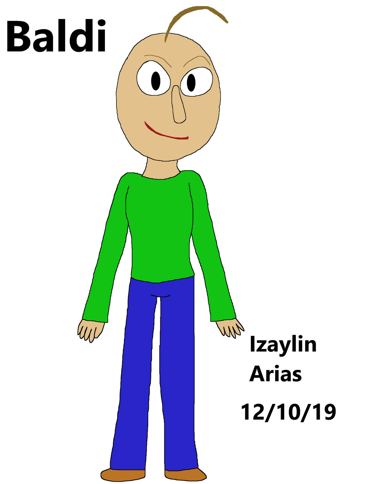 Baldi J Baldi's Basics in Education and Learning - Baldi by Jiro-the-Writer on ...