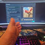 Eaten while editing (Vore story)