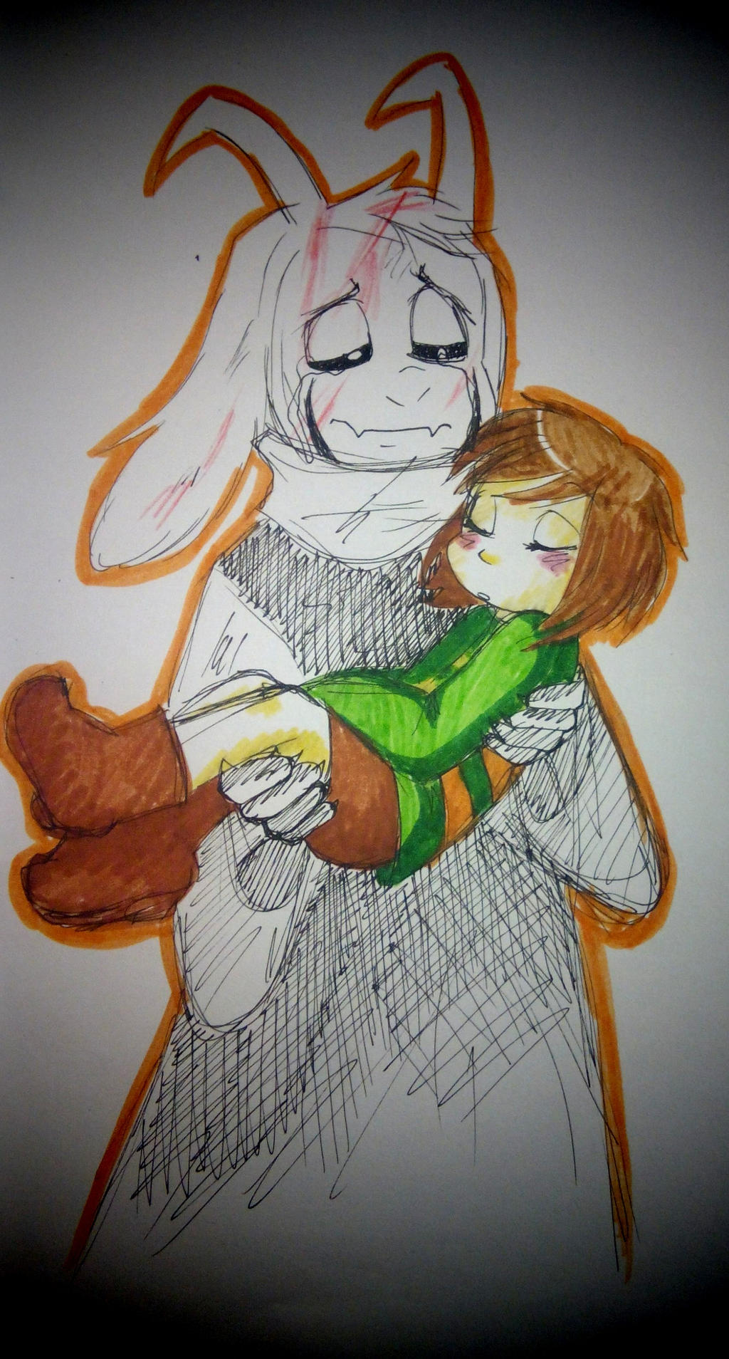 Asriel and Chara by Shira-Cat on DeviantArt