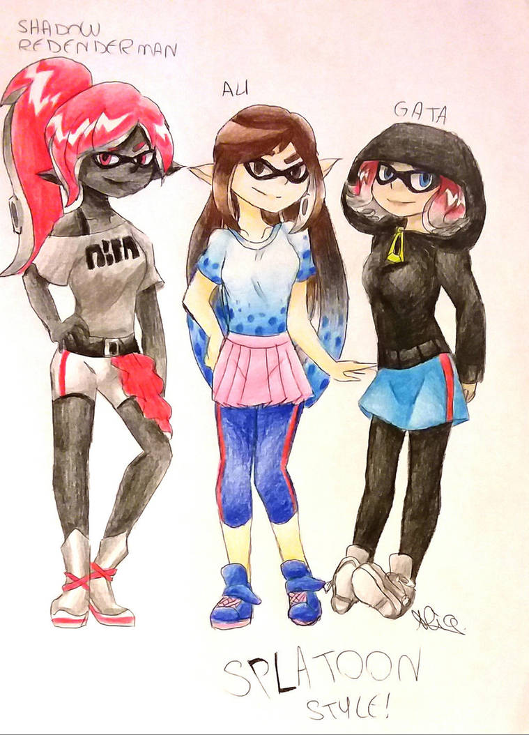 2 Splatoon Style Splatoon Style Girls (by Aligamer005) by TheVicioMan-Eddward on DeviantArt