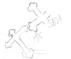 Crosses Sketch and Star