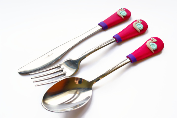 Cutlery set with Snail