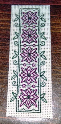 Itty Bitty Blackwork Bookmark