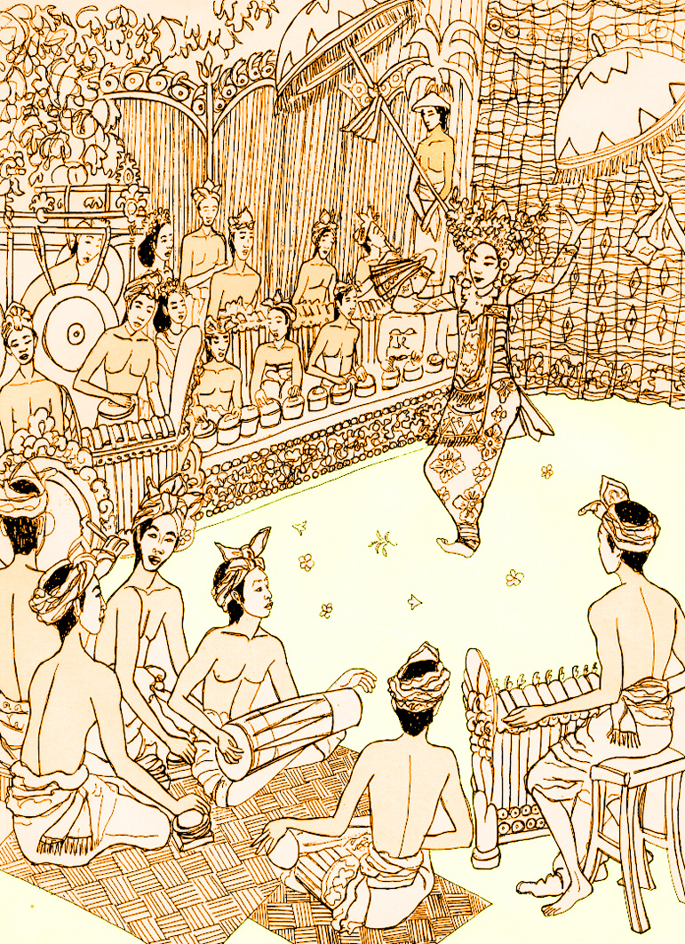 Gamelan And Penari