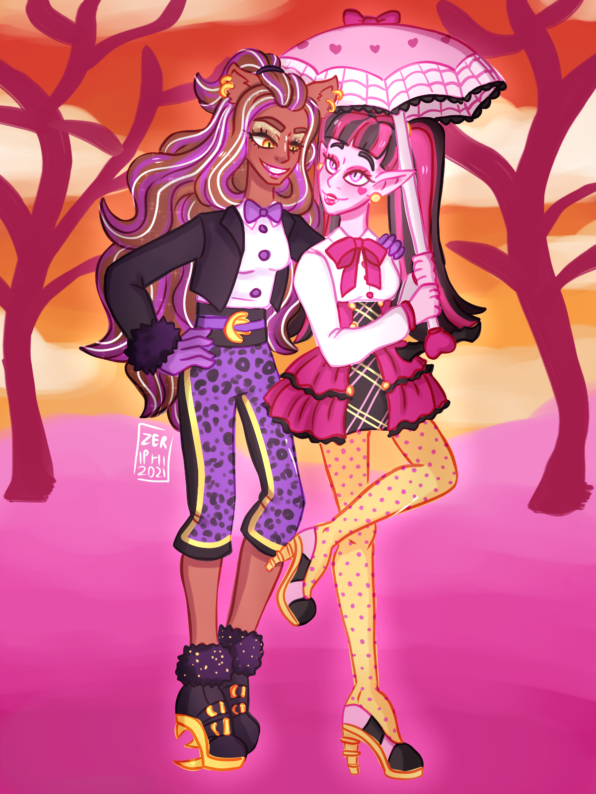 Draculaura 2024 x clawdeen