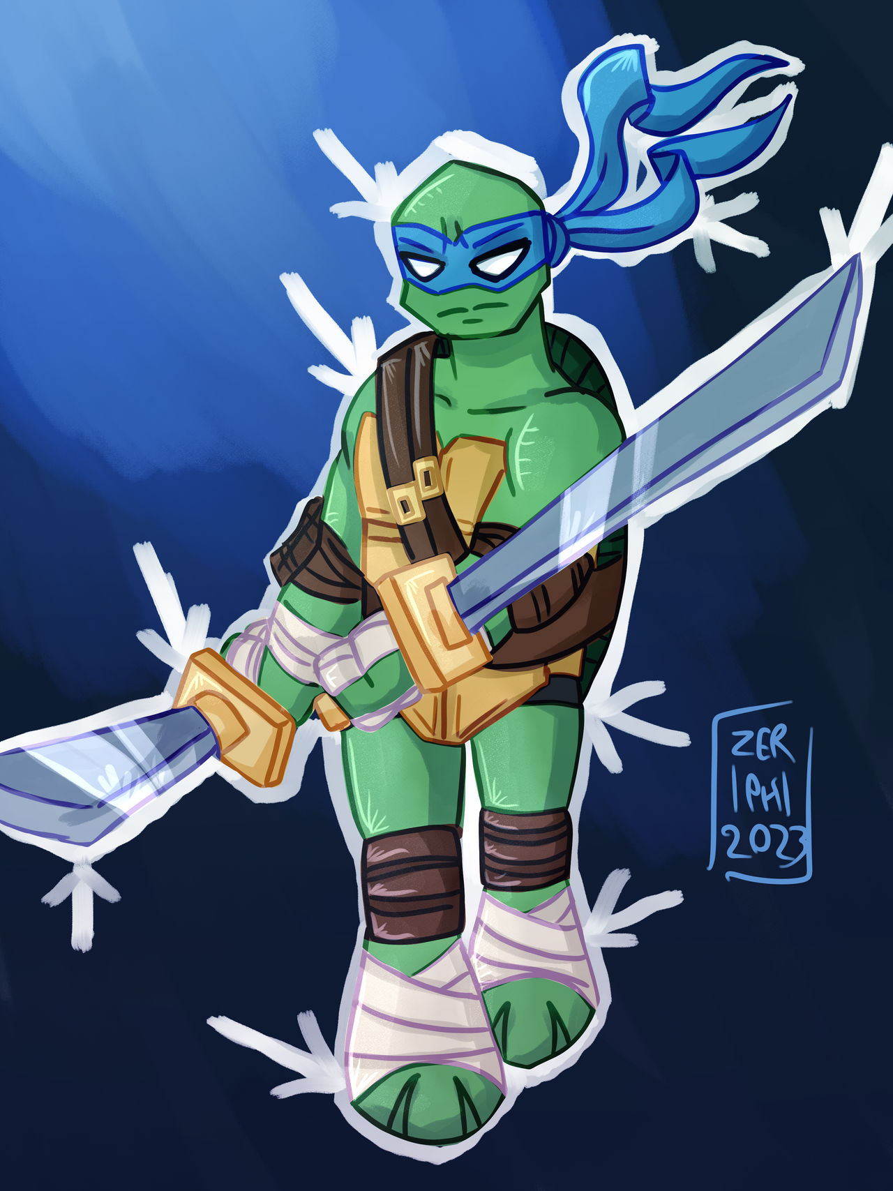 TMNT 2012 Leo by Zeriphi on DeviantArt