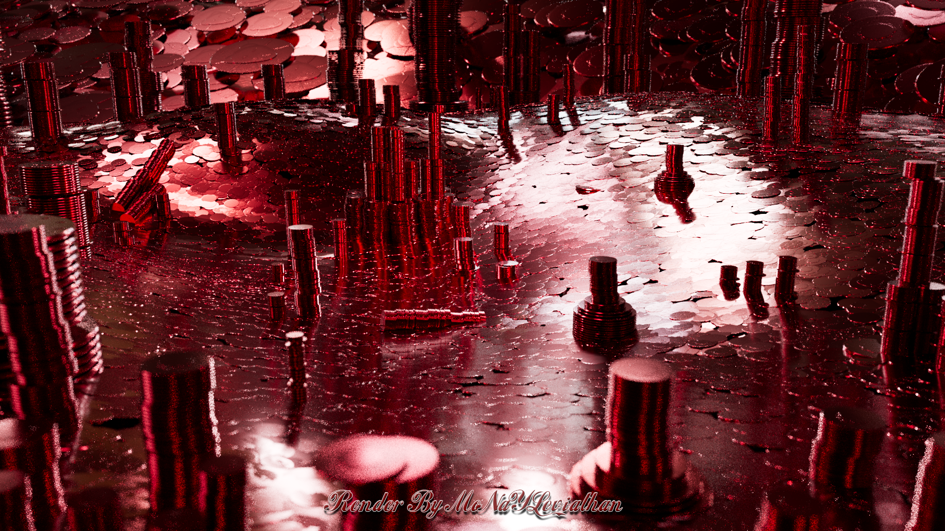 Red Coins Render 2020