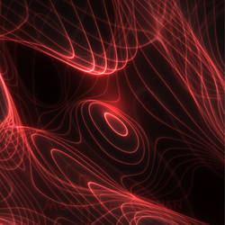 Red Majestic Abstract Curving Light Shapes