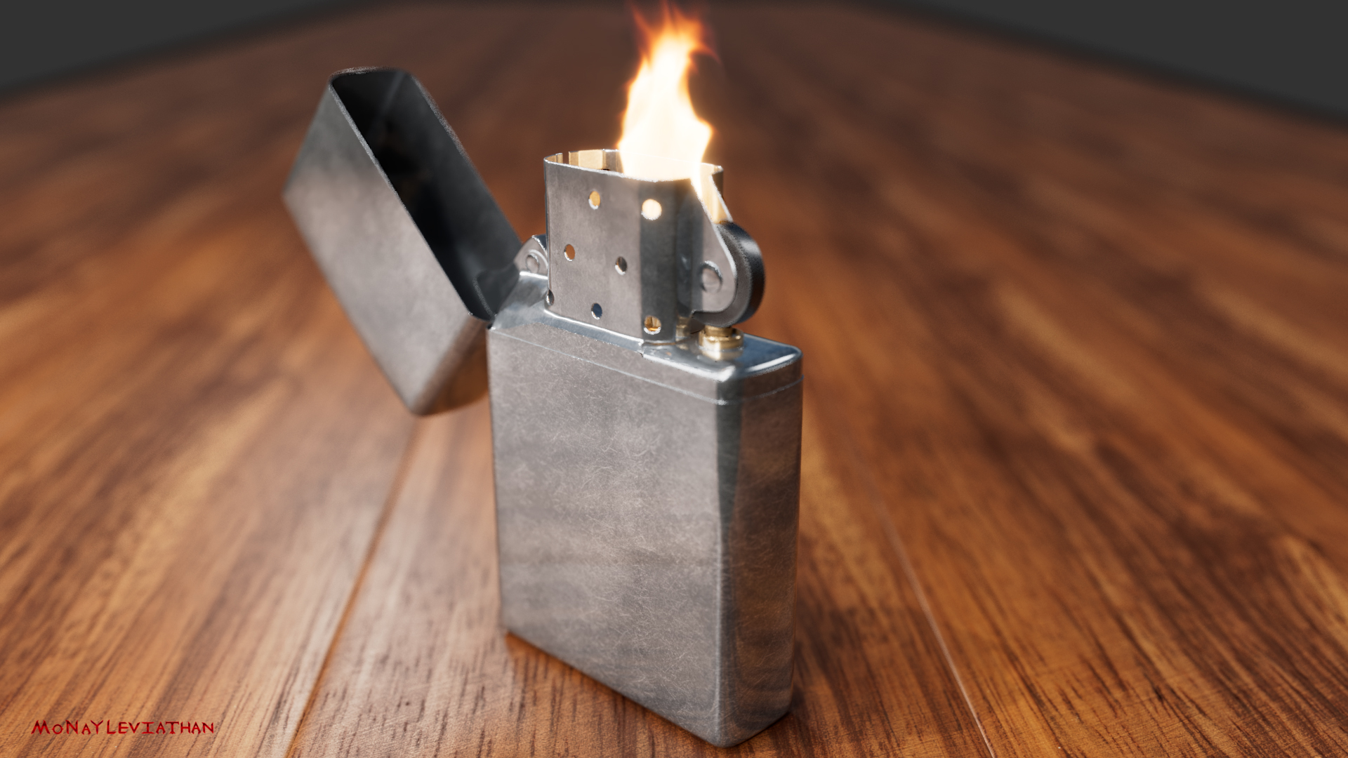 Metal Lighter Render Showcase