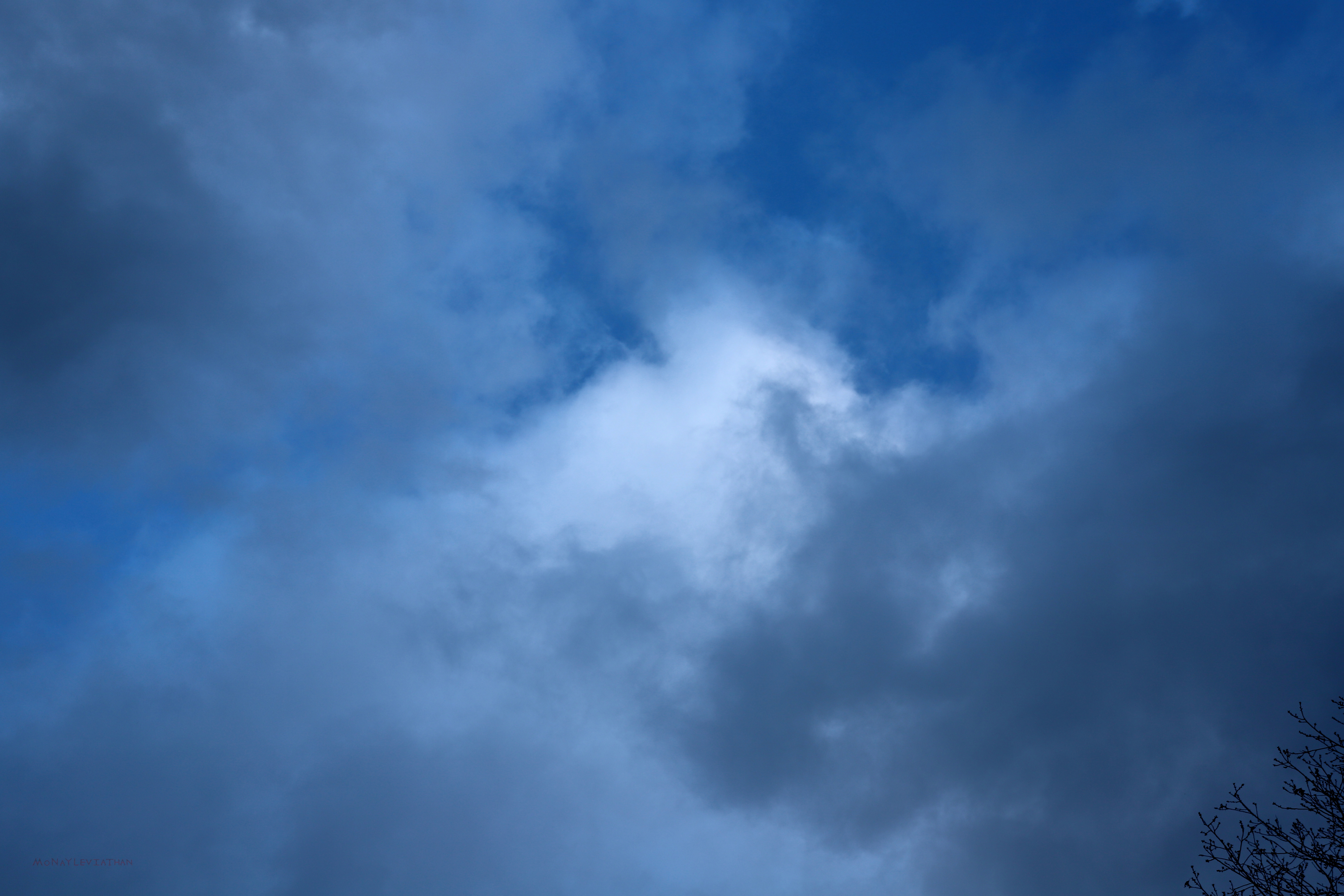 Dark Gray Impending Winter Storm Clouds