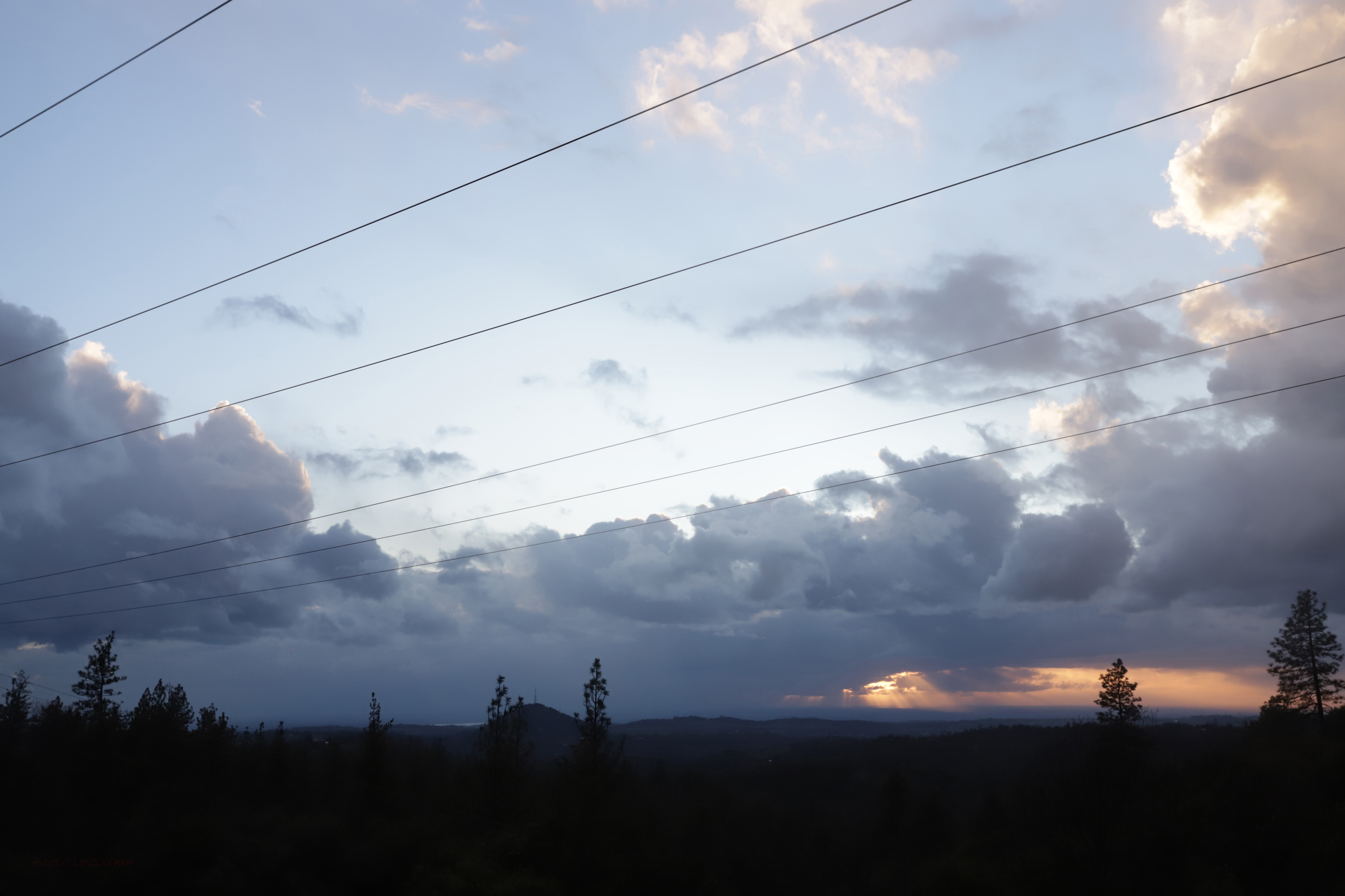 Heavenly Soft Fabulous Majestic Evening Cloudscape