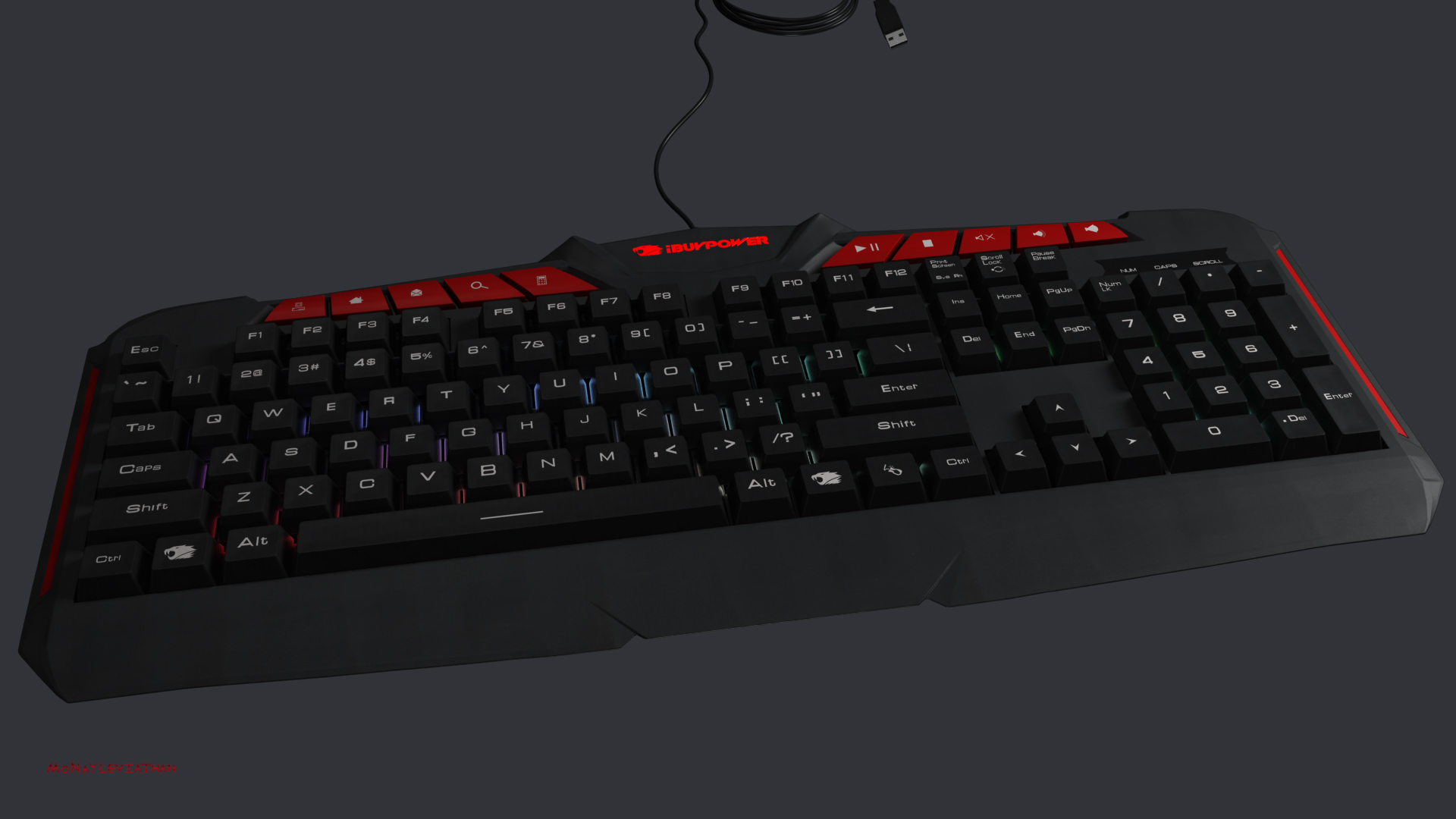 Ares M1 Gaming Keyboard RGB Key Lights