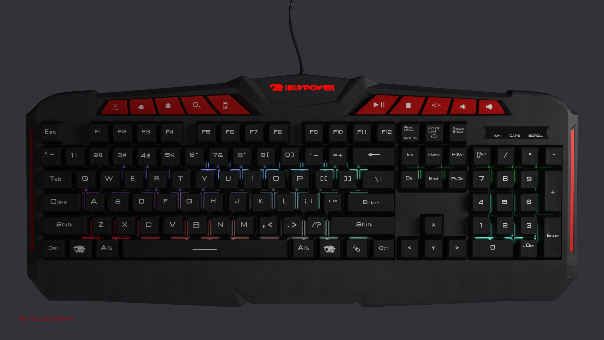 Ares M1 Gaming Keyboard RGB Key Lights