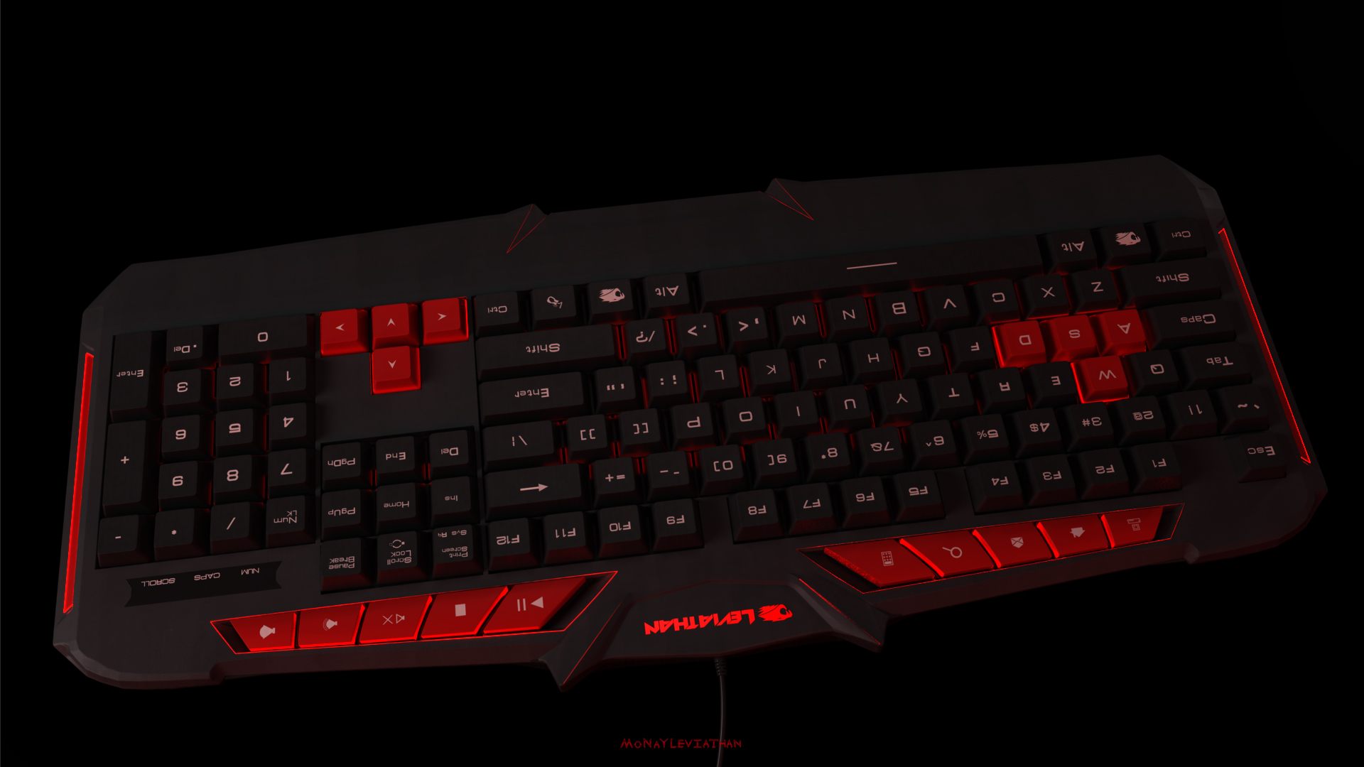 Ares L1 Gaming Keyboard Crimson