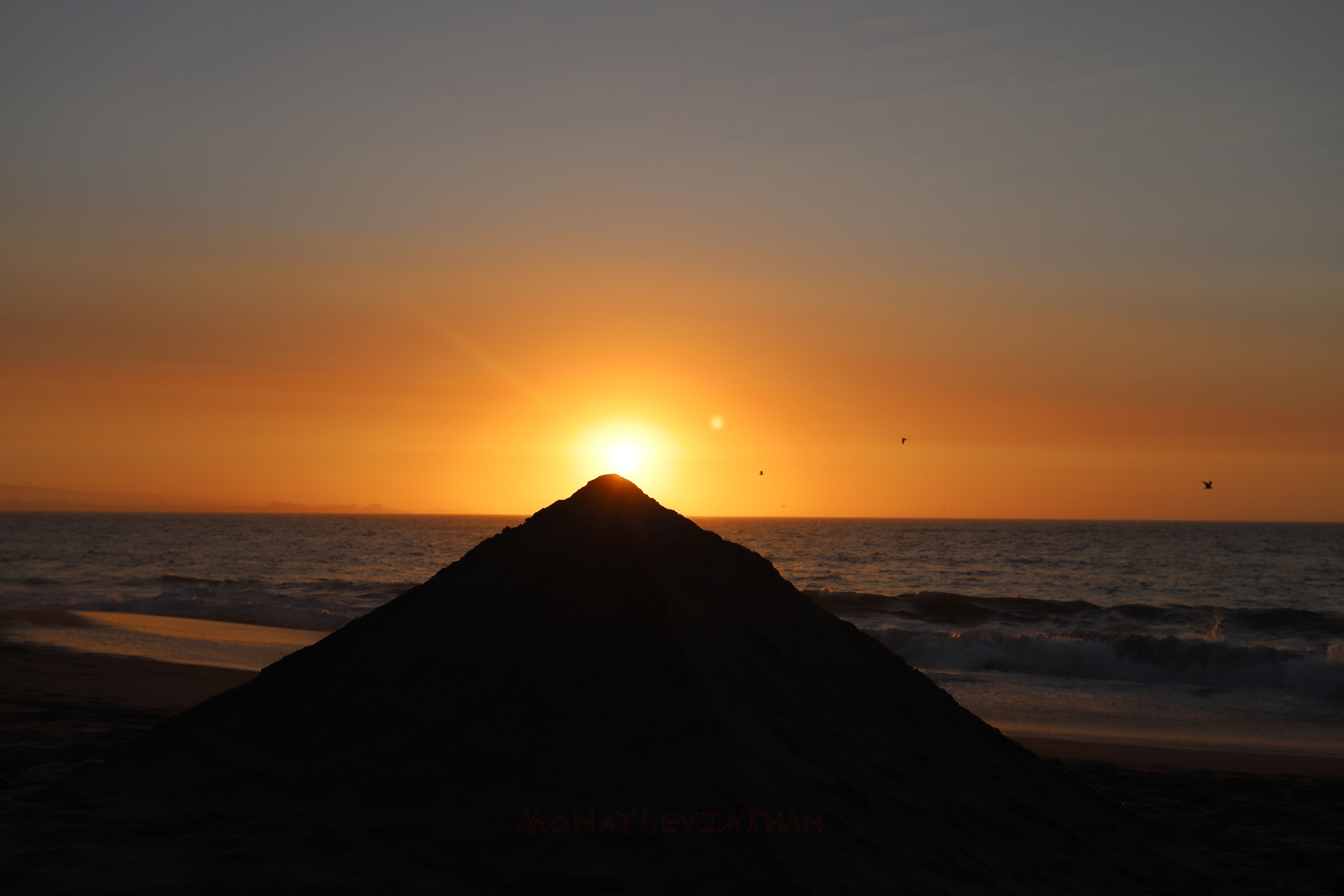 Pyramid At The Beach