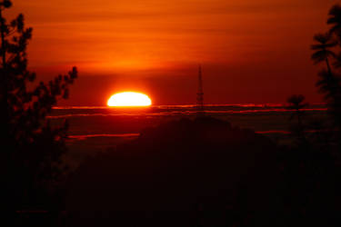 Dark Sunset Fire