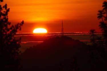 Dark Sunset Fire