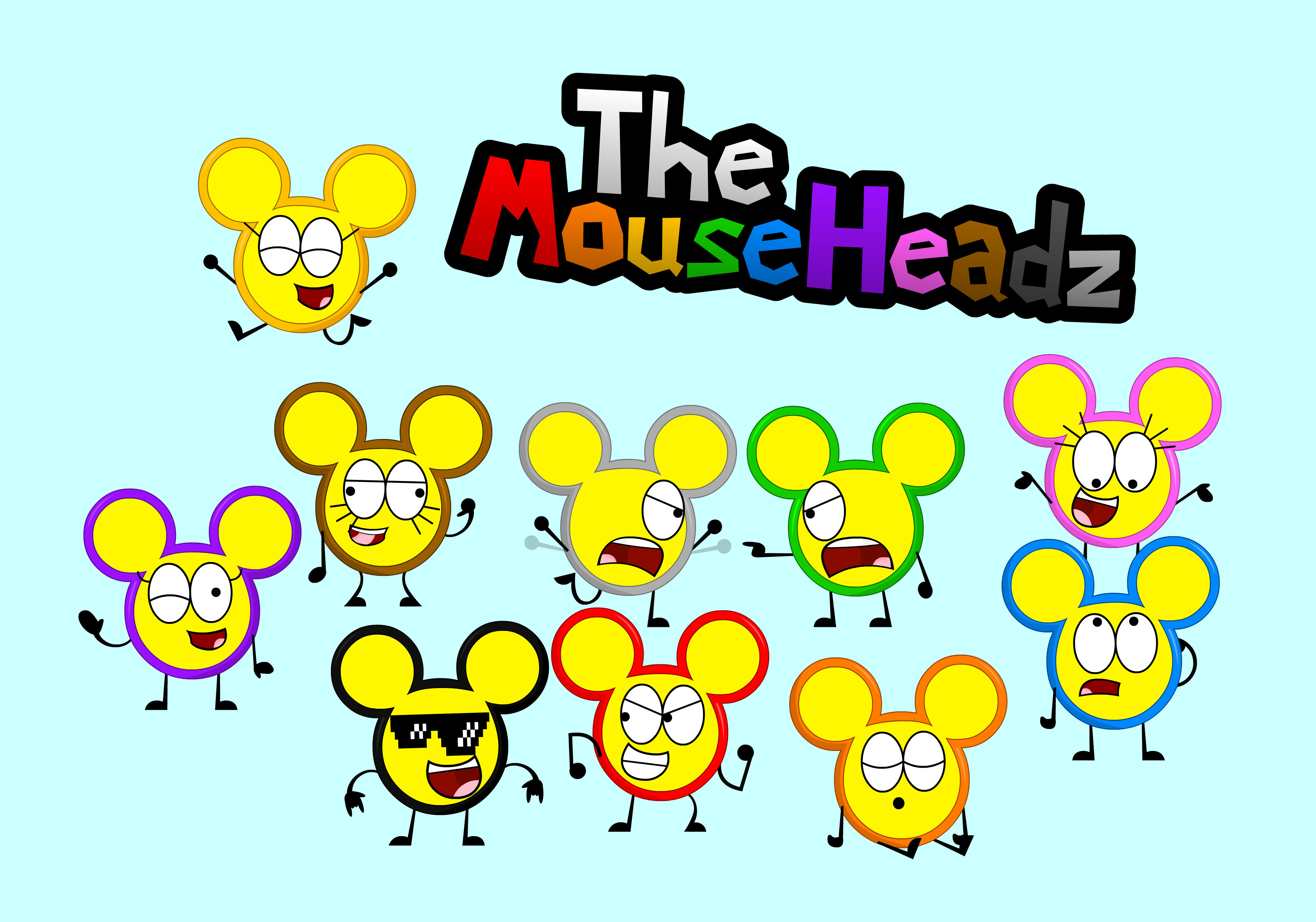 Mouseheadz Color The MouseHeadz in Inanimate Insanity Style by DsnyClub on DeviantArt
