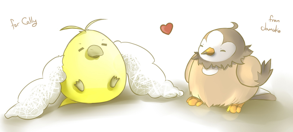 Art trade - Fat Shiny Burds