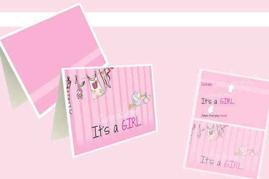 Baby girl card