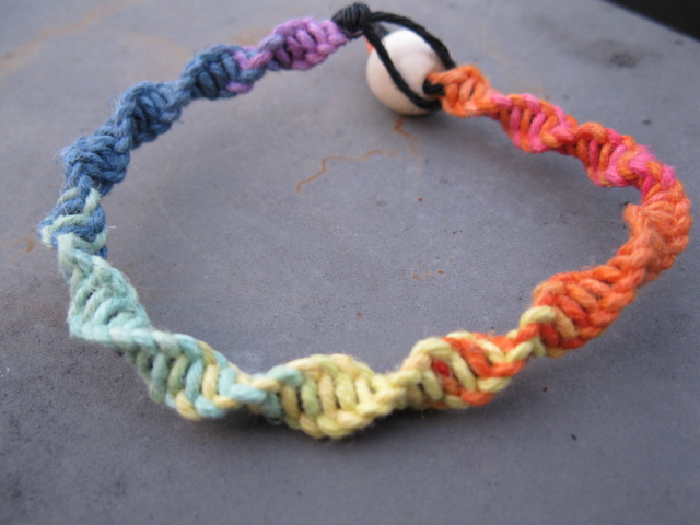 Rainbow Hemp Bracelet