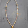 Spiral Hemp Necklace with pend