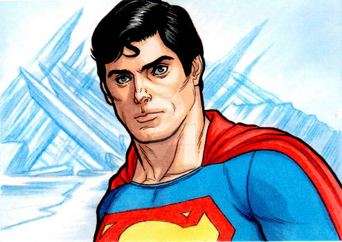 Superman Sketch Card