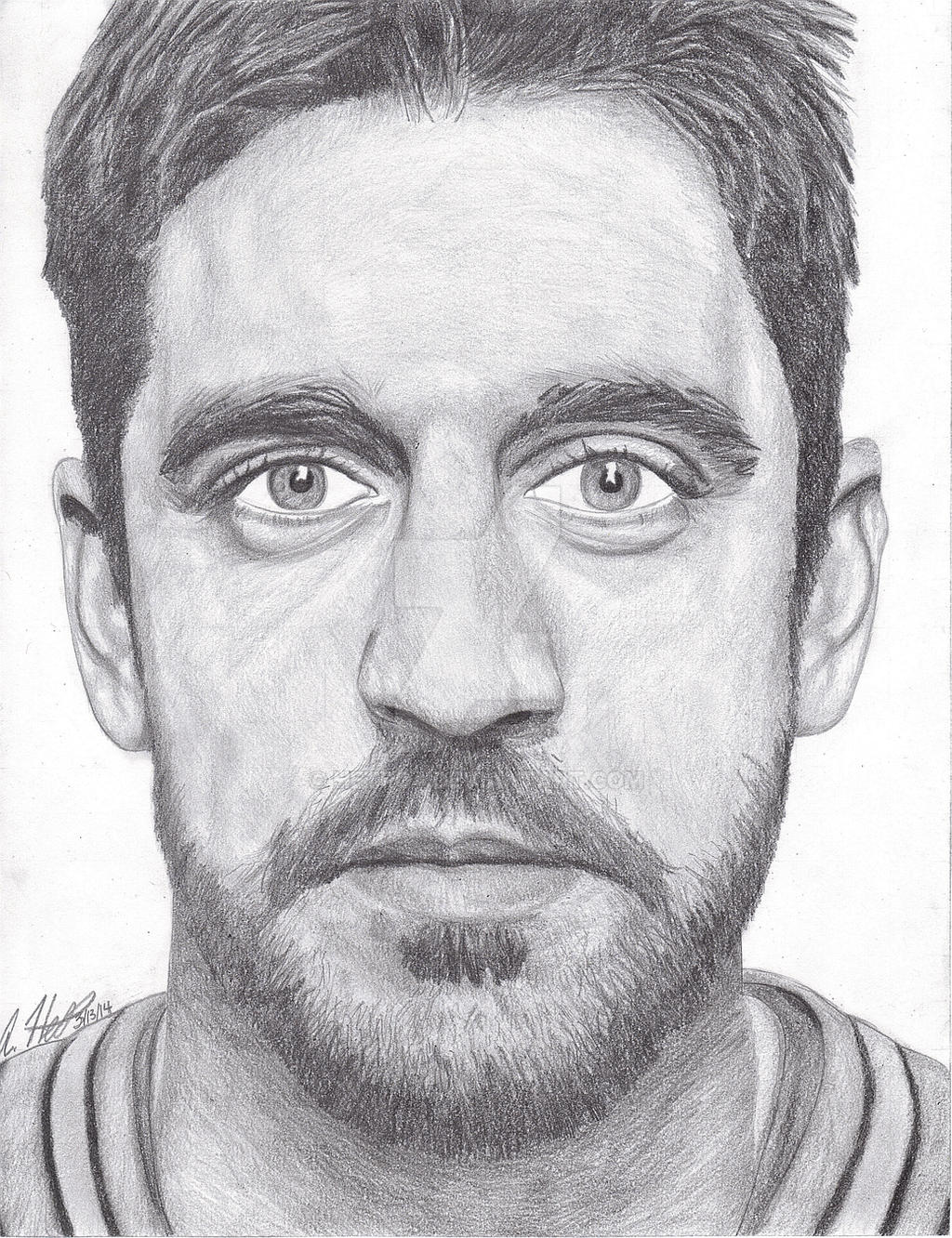 Aaron Rodgers drawing