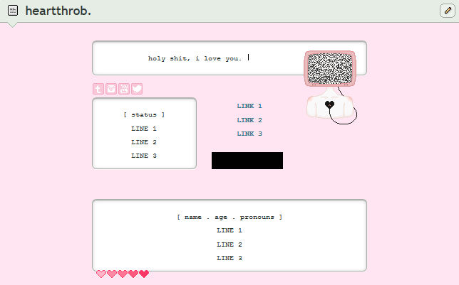 heartthrob | f2u custom box code by baekmii on DeviantArt