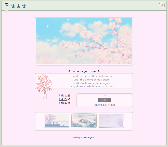 spring day \\ f2u custom box code by baekmii on DeviantArt
