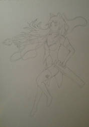 Blake Belladonna - progress 1 (undersketch)