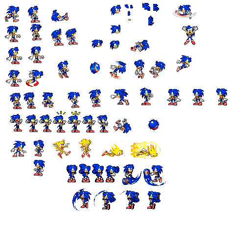 Female sonic sprites 2.0 by mechaelite on DeviantArt