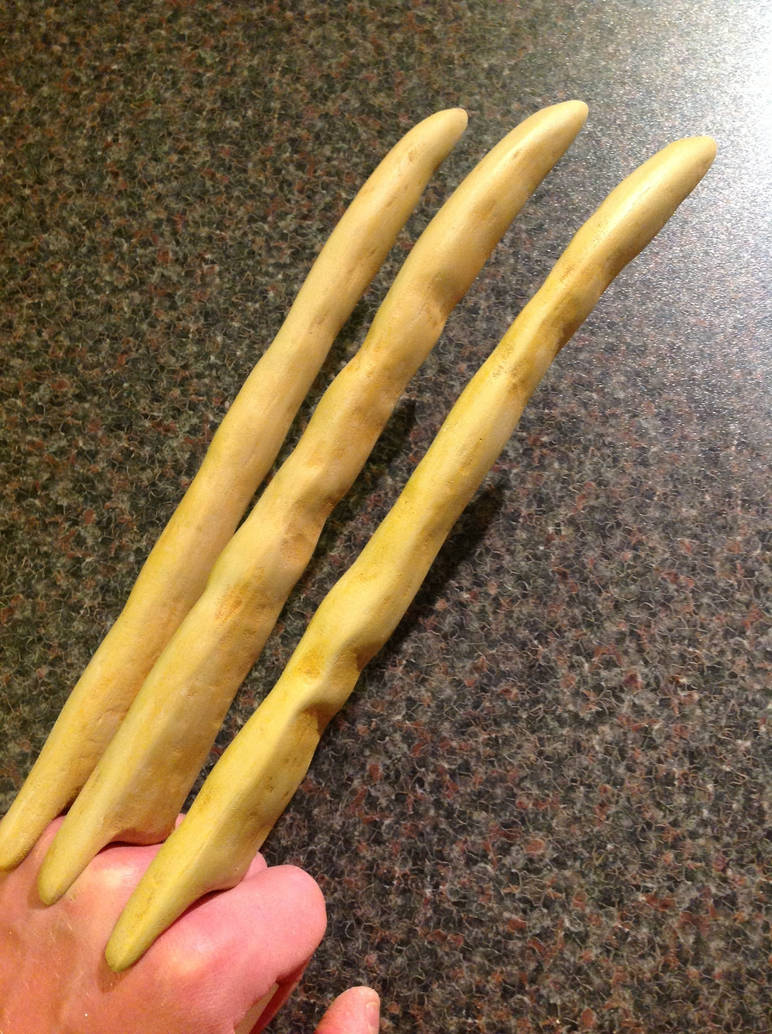 Wolverine Bone Claws WIP 7a by MandalShArK on DeviantArt