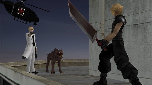 Confronting Rufus FFVII