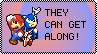 Sonic and Mario Stamp by sonicinterface