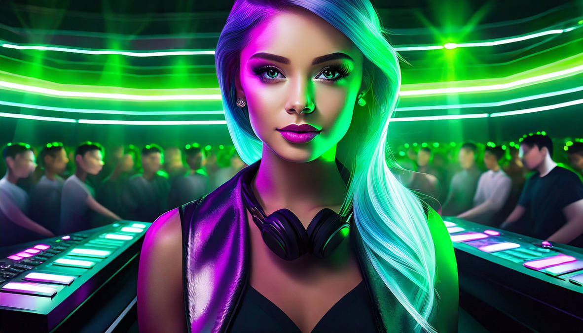 Dj Beautiful Roses A Beautiful female DJ by SweetDarknessAI on DeviantArt