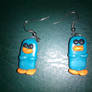 Parry the Platypus earrings