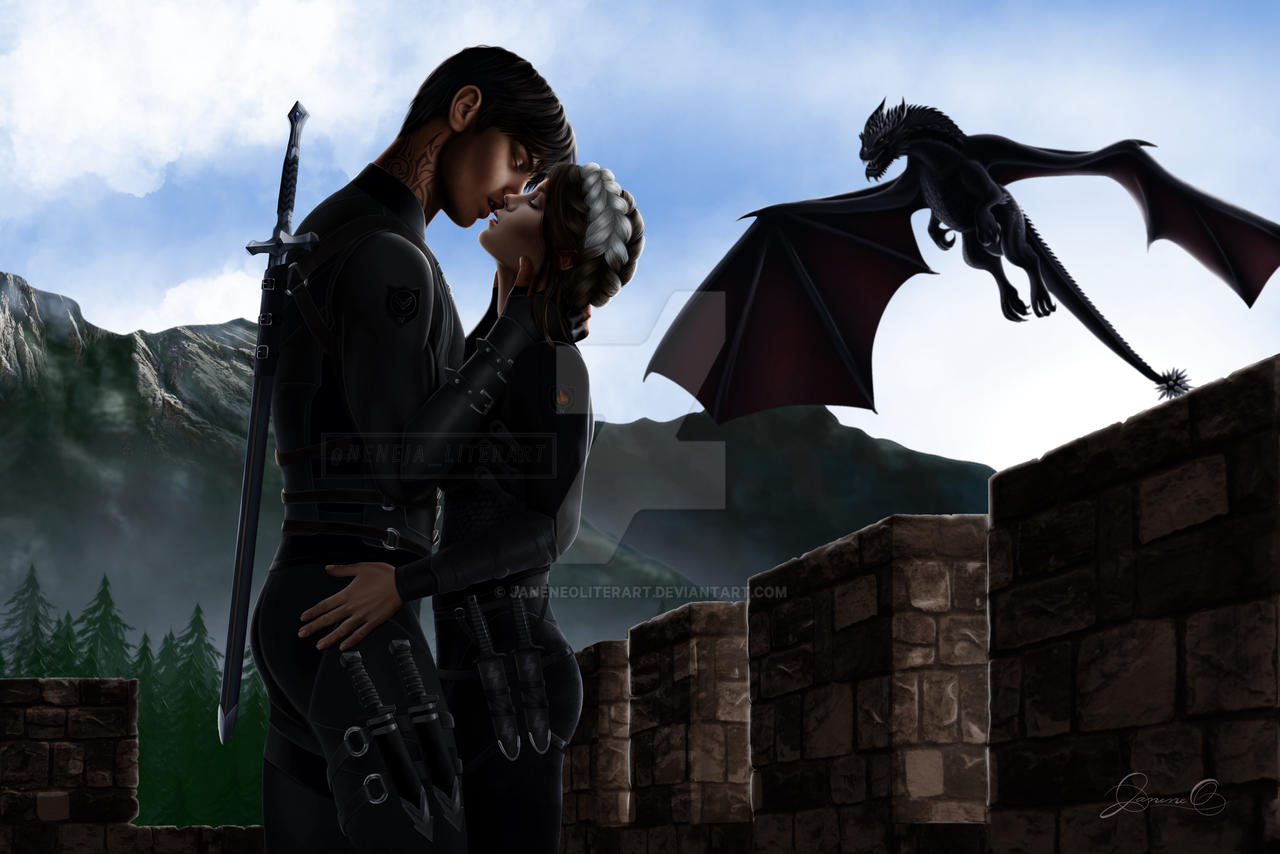 Violet, Xaden and Tairn - The Fourth Wing by JaneneOLiterart on DeviantArt