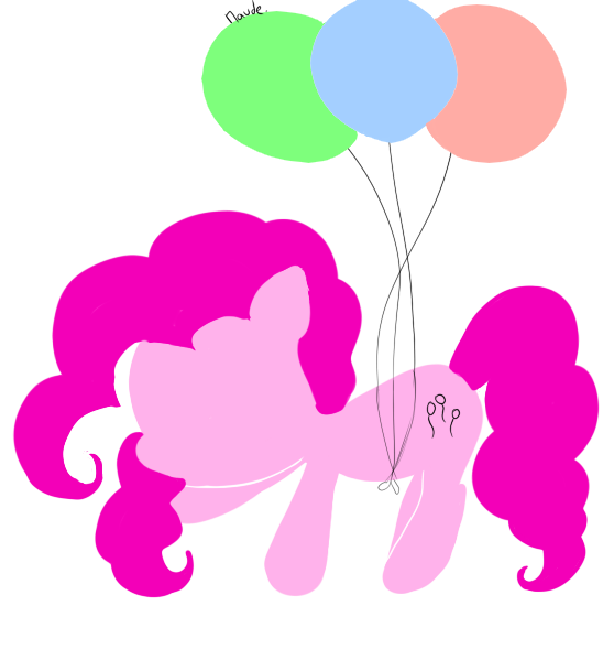 [Mlp] Pinkie with Balloons.