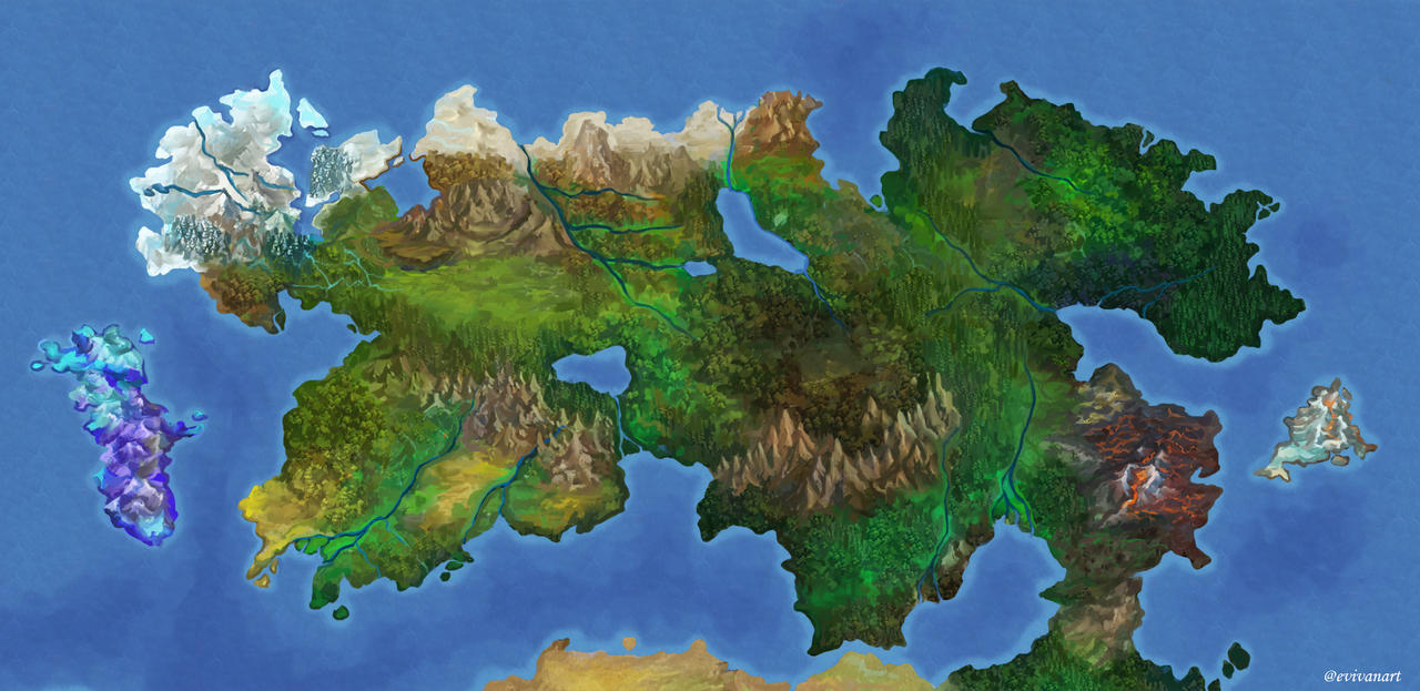 Fantasy World Map