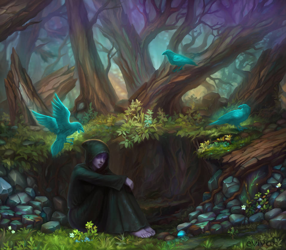 Raven Child by Evivan on DeviantArt